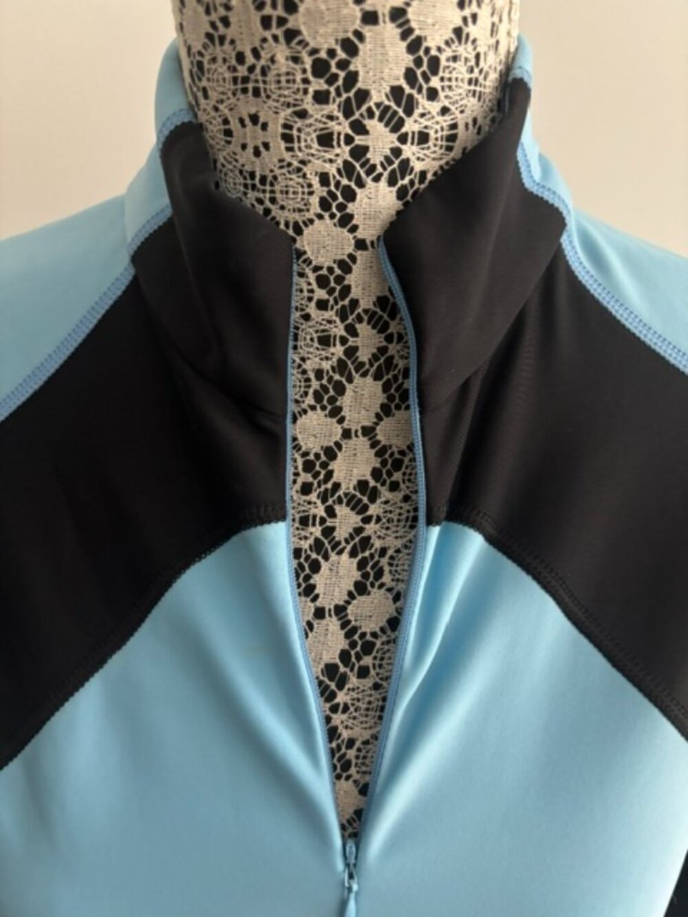 Gore Bike Wear Cycling Jersey Womens Small Blue Zip Front Long Sleeve Athletic